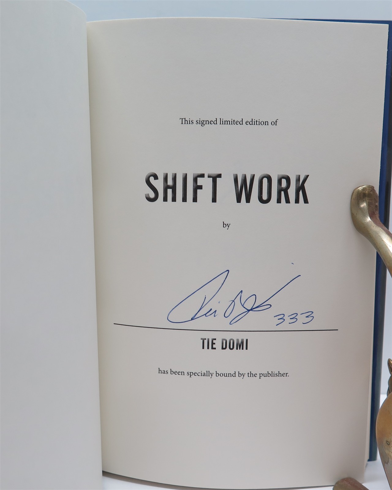 Tie Domi “Shift Work” SIGNED 1st edition HCDJ 2015 Canada