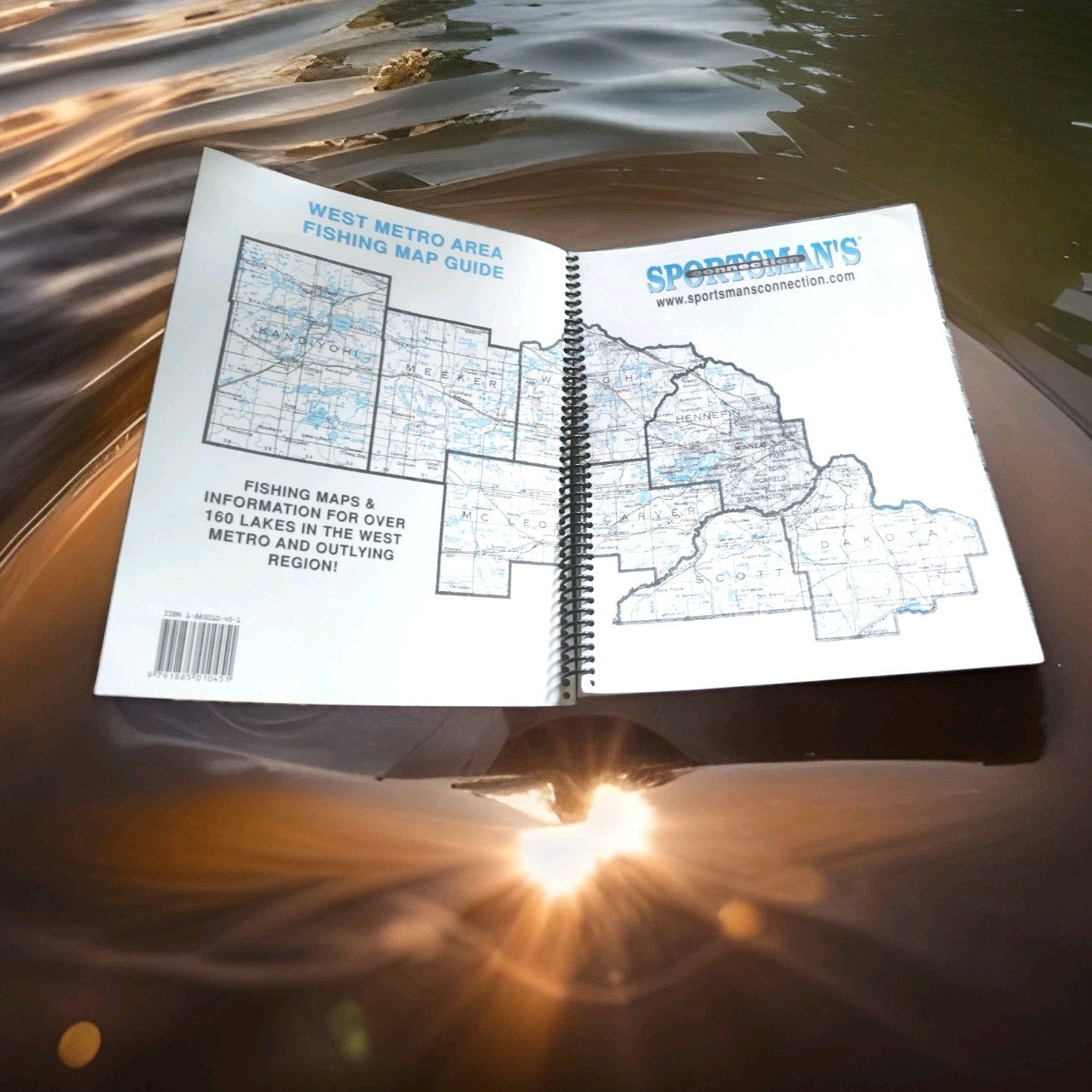 Minnesota West Metro Area Fishing Map Guide Sportsmans Connection 2001 Lake Maps