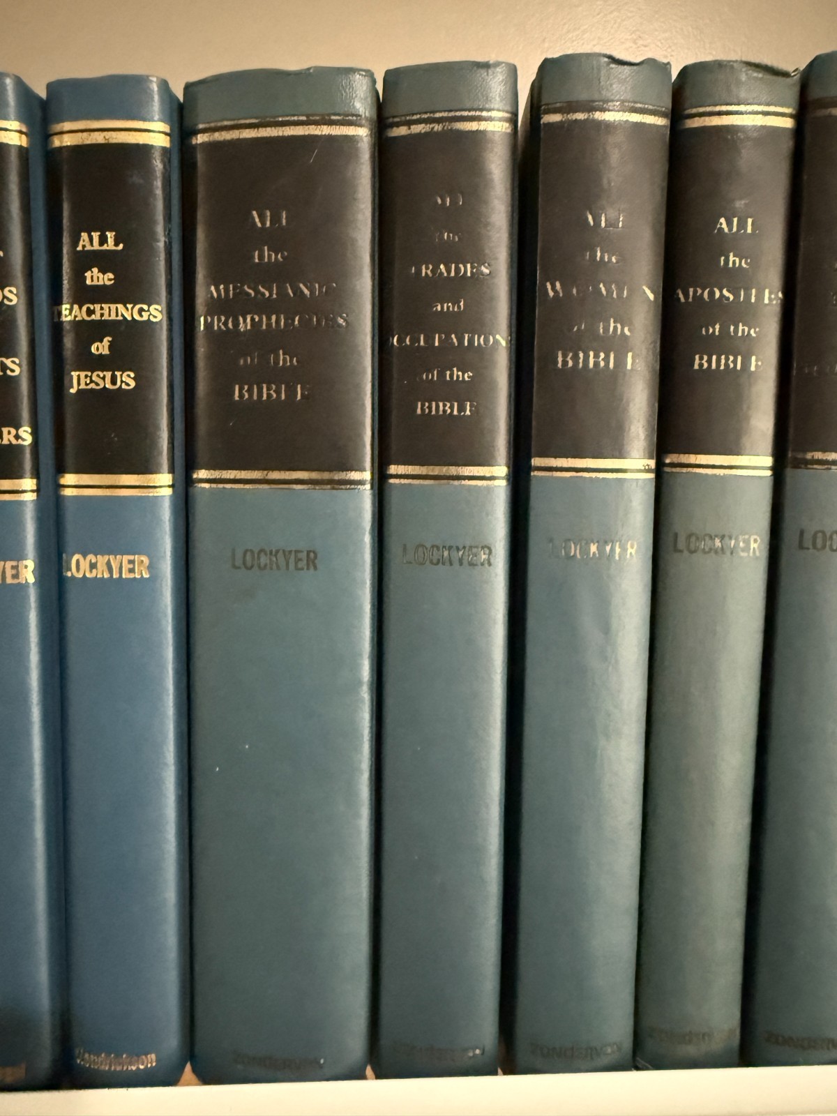 The “All” Series by Herbert Lockyer 17 Volume Set – Partial Set – Zondervan HC