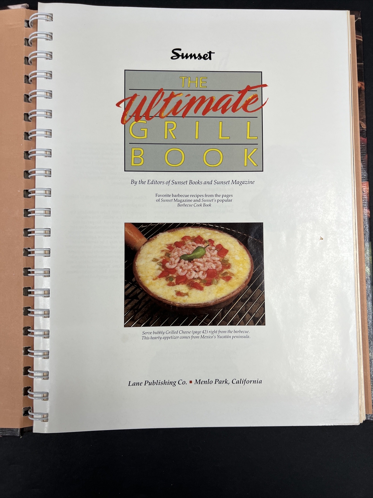 The Ultimate Grill Book Sunset Magazine Lane Publishing 1989 Cookbook Hardcover