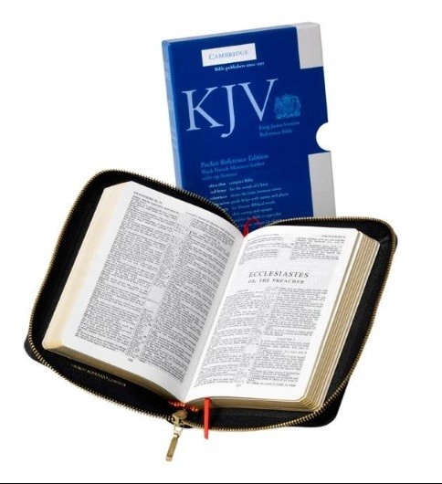 Pocket Reference Bible-KJV-Zipper Leather Bound 2010 by Baker Publishing Group