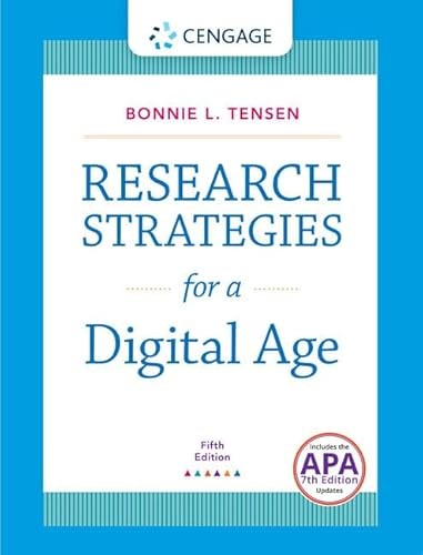 Research Strategies for a Digital Age with 2019 APA Updates (Min