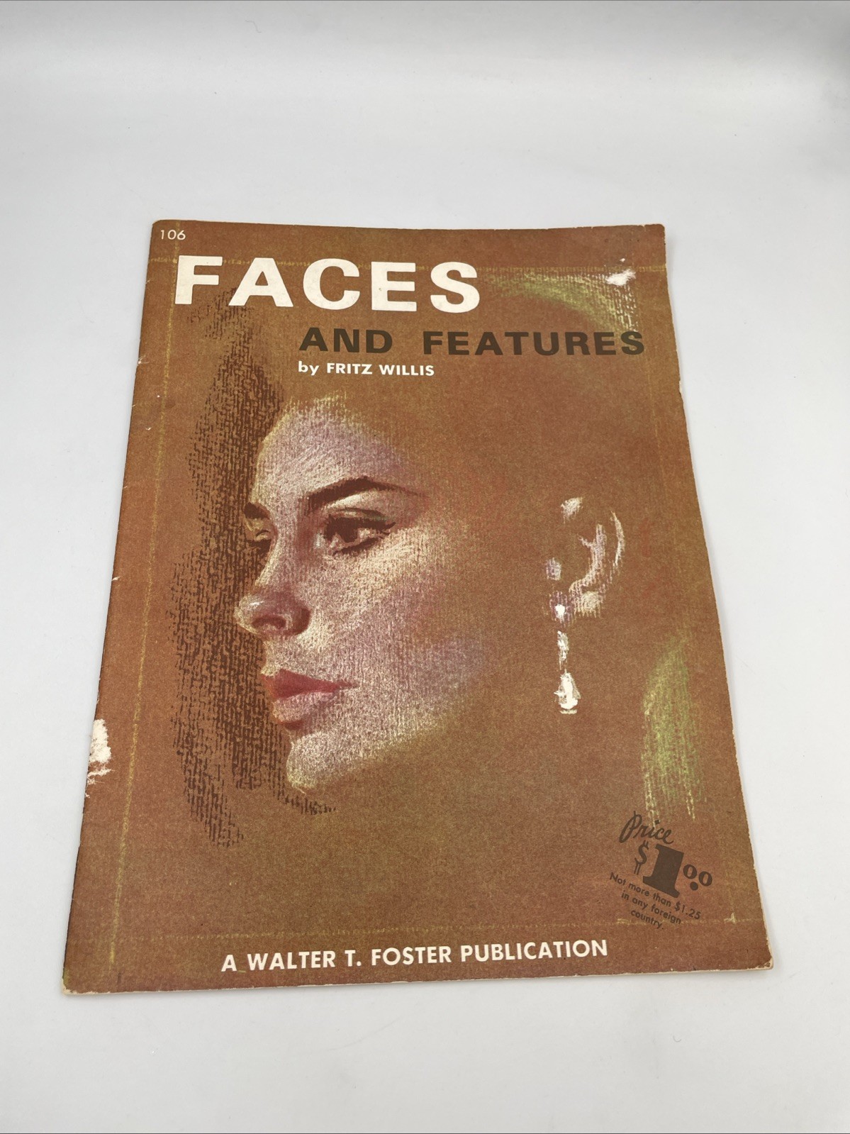 2 Vtg Walter T Foster Art Books Dancers in Action+ Faces And Features A20