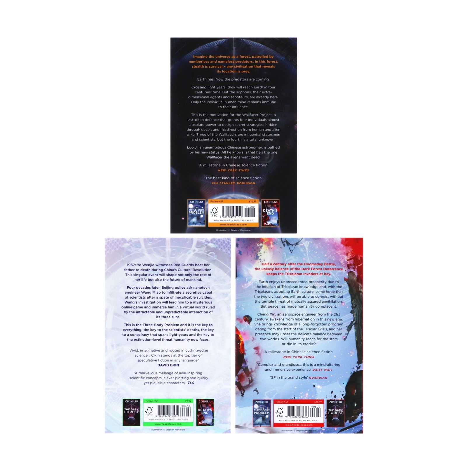 3 Body Problem Remembrance of Earth’s Past Trilogy 3 Books Set – By Cixin Liu