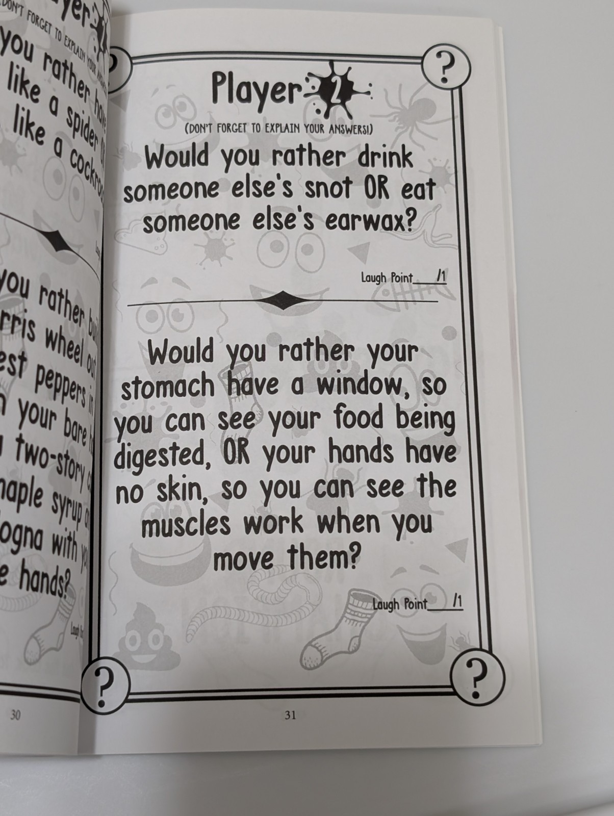 Would You Rather? EWW! Edition Try Not to Laugh Challenge Paperback Games