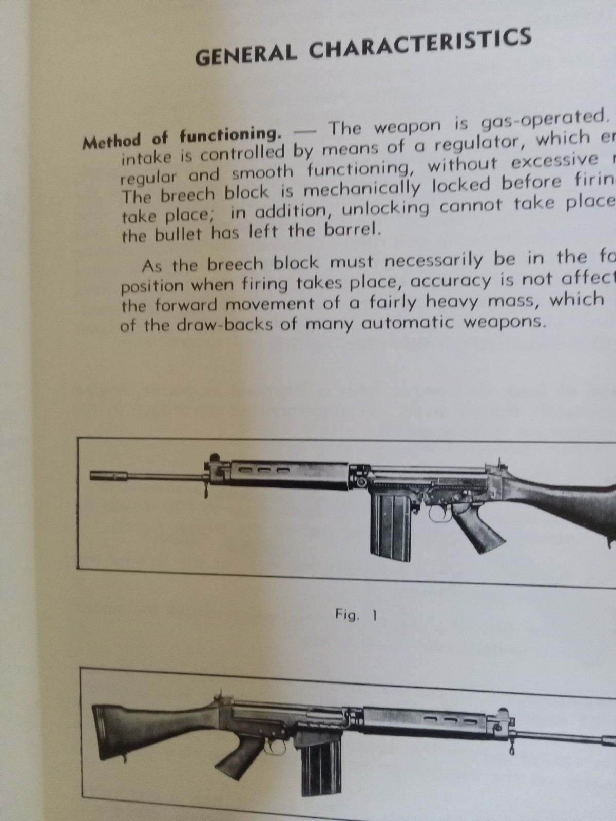 FAL Rifle Light Automatic Rifle Cal 7.62 MM
