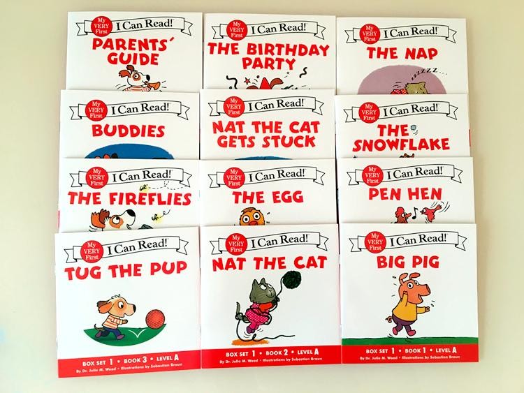 I Can Read Phonics 12-Book Set My First English Story Picture Books Montessori K