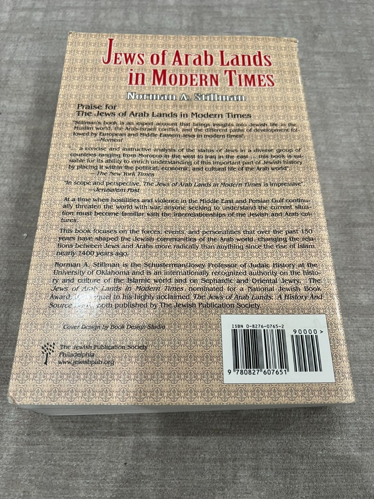Jews of Arab Lands in Modern Times – Norman A Stillman