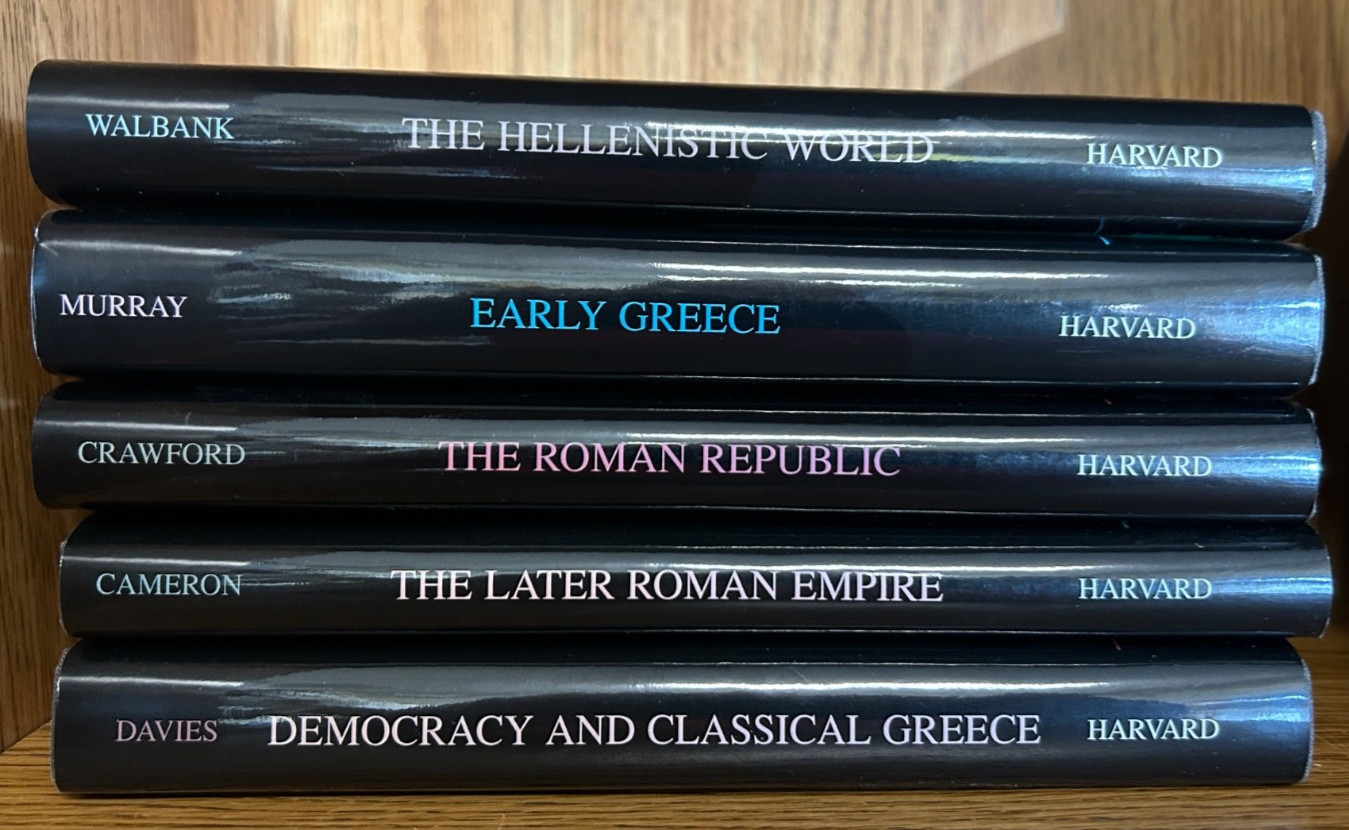 History of Roman, Greece, Classical Worlds 5 vols. HC Harvard
