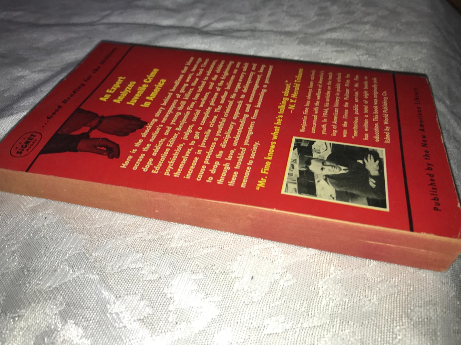 RARE Signet Book 1,000,000 DELINQUENTS Benjamin Fine PAPERBACK 1st Ed. 7″x4¼”