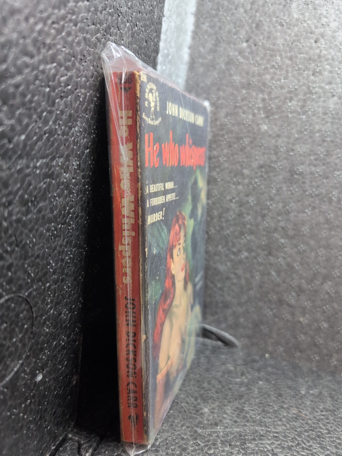 2 Vintage Bantam Book 896 He Who Whispers John Dickson Carr Haunting Murder Used