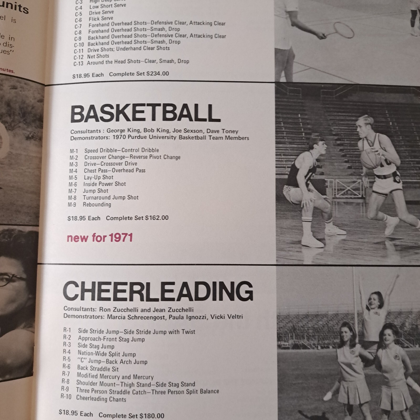 Athletic Institute Chicago 1971 Catalog Audio Visual Instructional Aids Sports