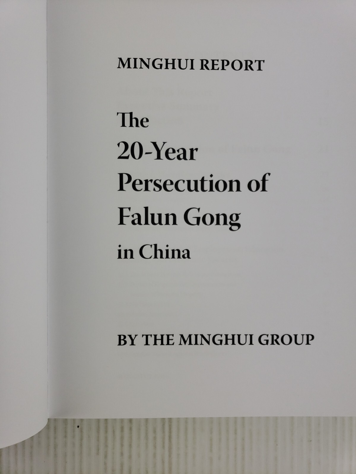 Minghui Report: the 20-Year Persecution of Falun Gong in China by The Minghui…