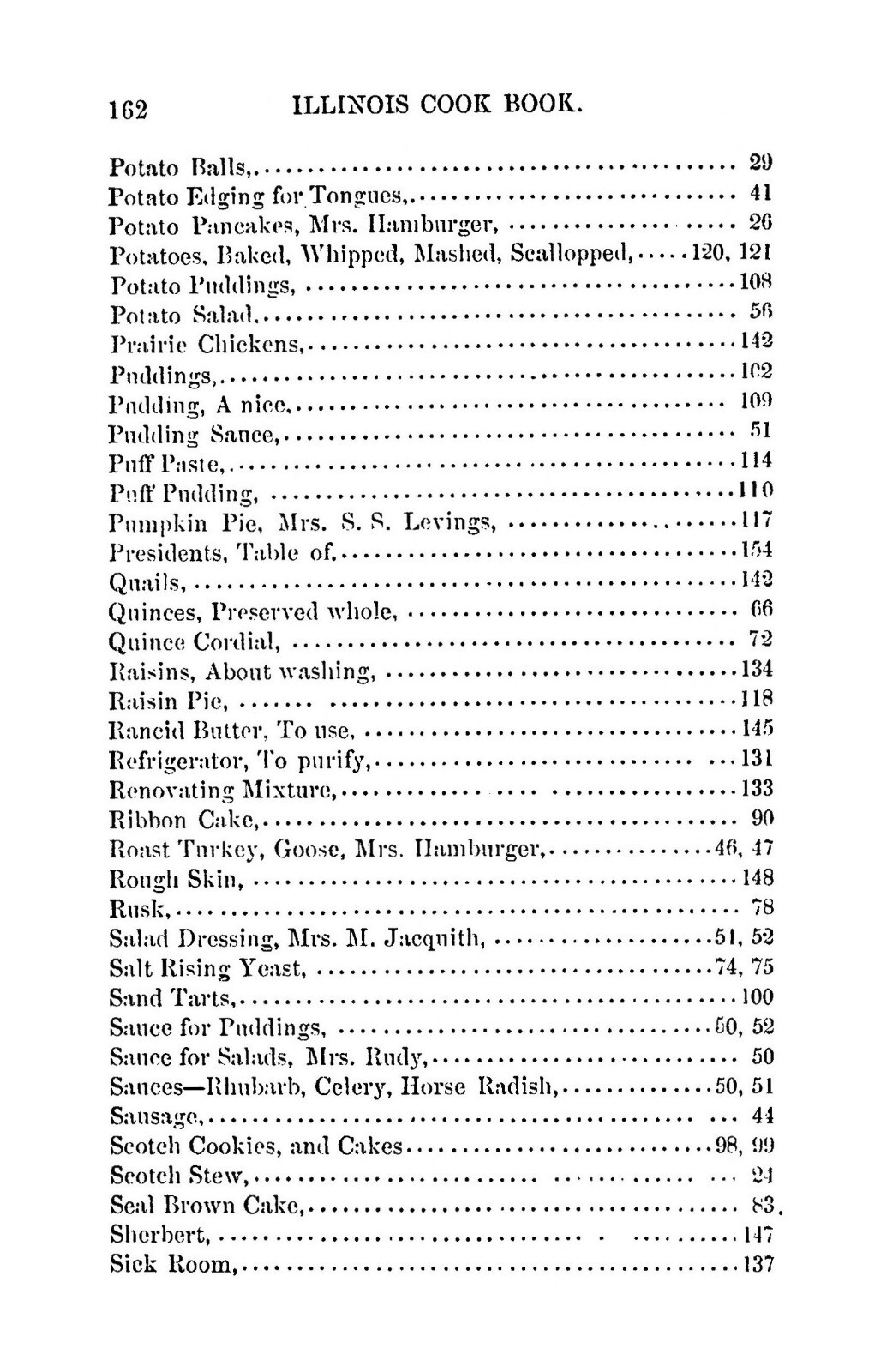 “1881” The Illinois Vintage Cook Book 164 Pages