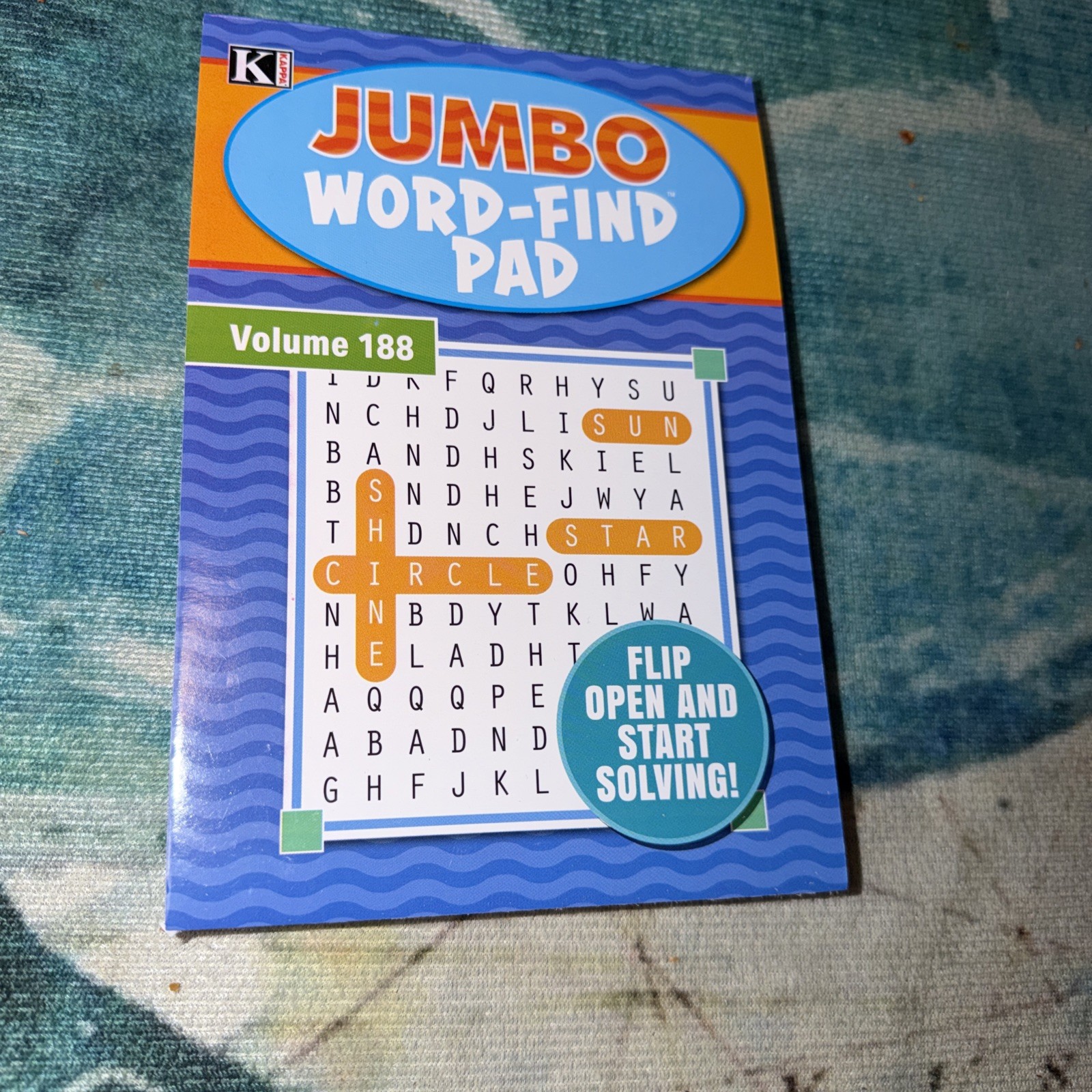 Kappa Jumbo Word Finds 73 Word Puzzles In Books Flip Open Volume # 188 New