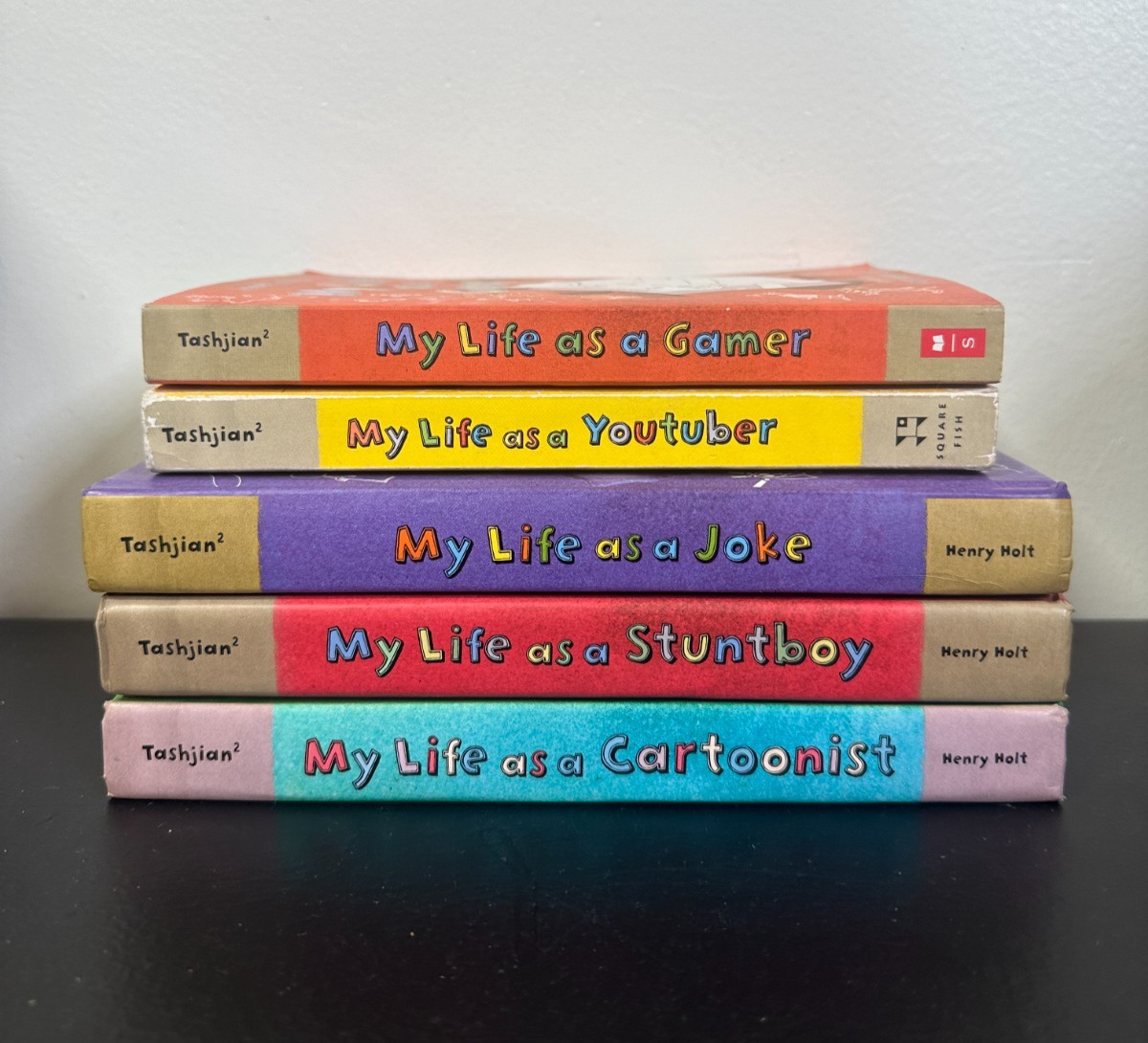 Tashjian “My Life As” 5 Book Mixed Set Gamer YouTuber Joke Stuntboy Cartoonist