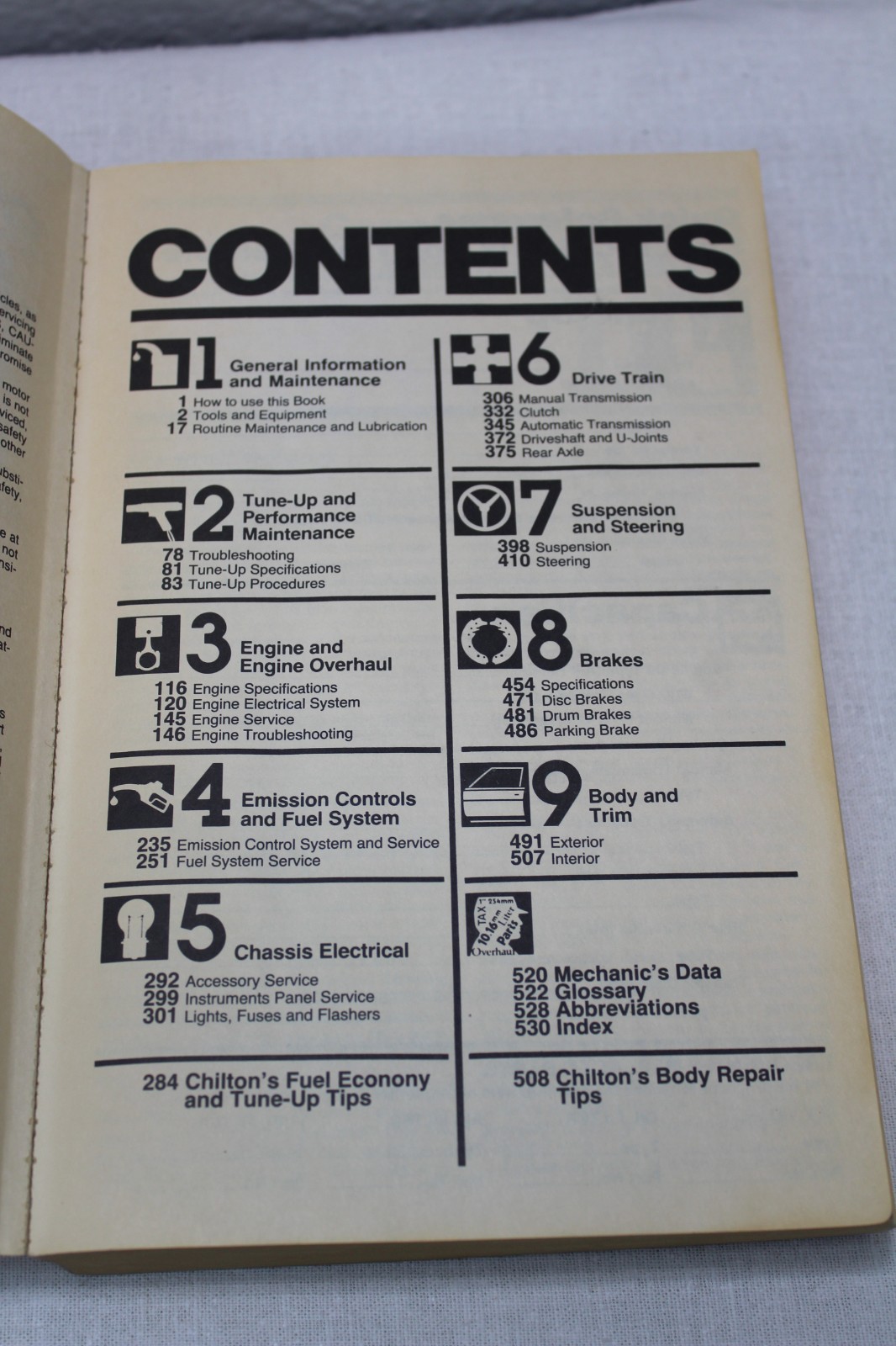 Chilton’s Repair & Tune-Up Guide Jeep 1945 to 1987 Manual CJ5 CJ7 Wrangler