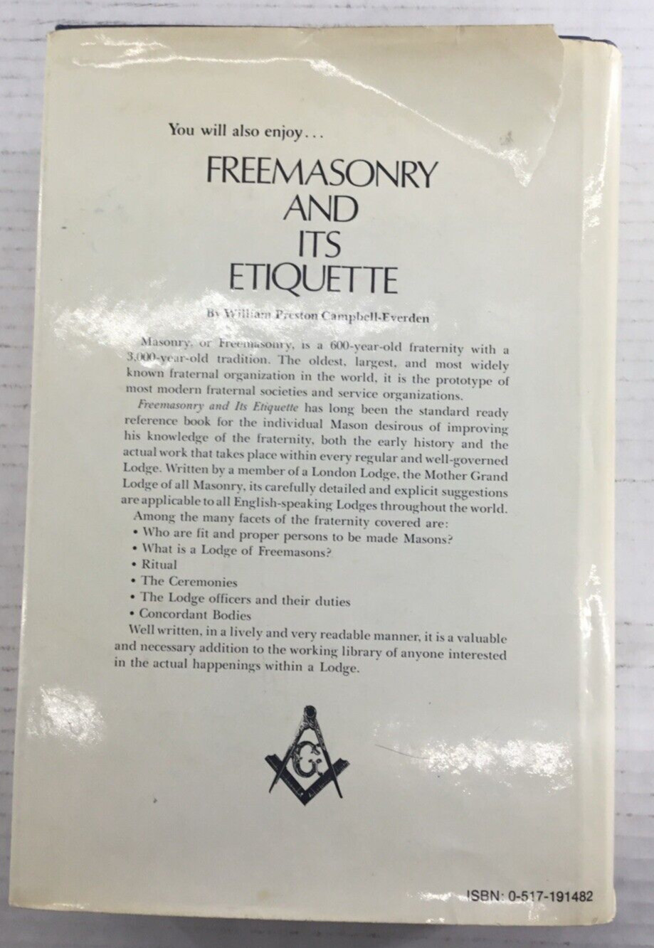 A New Encyclopedia of Freemasonry Combinded 2 Volumes in 1 Waite 1970 HB DJ