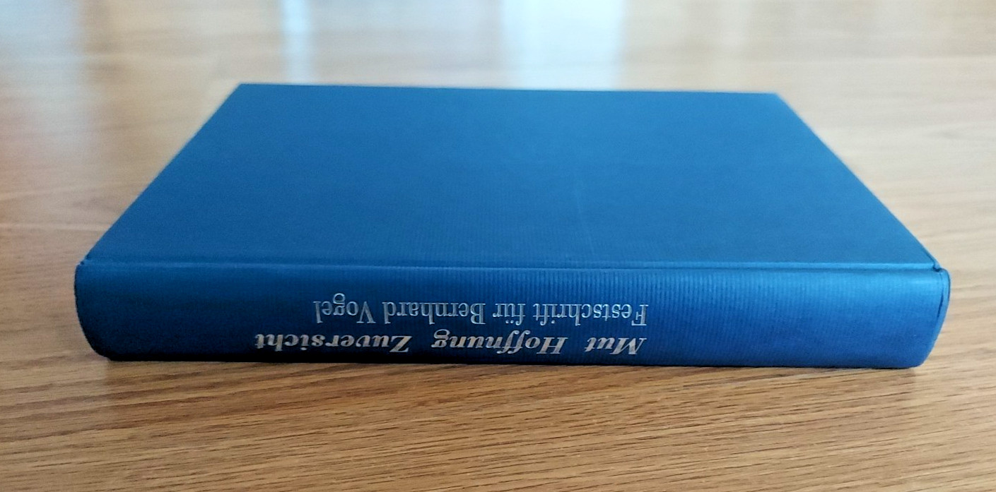 Mut Hoffnung Zuversight Festschrift fur Bernhard Vogel zum 75. Geburtstag 2007
