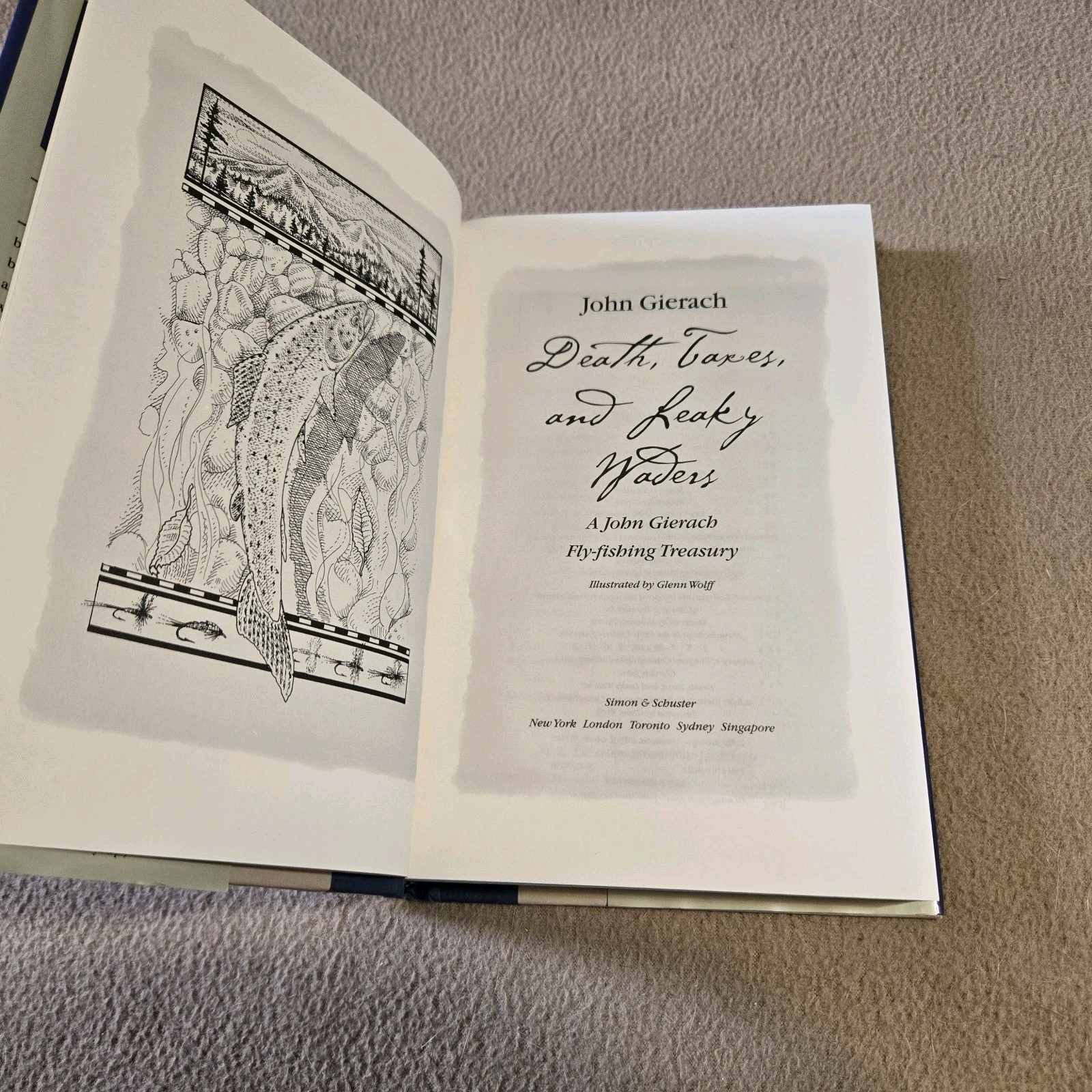 Death Taxes and Leaky Waders, John Gierach, SIGNED, 1st Edition/1st, 2000, HC/DJ