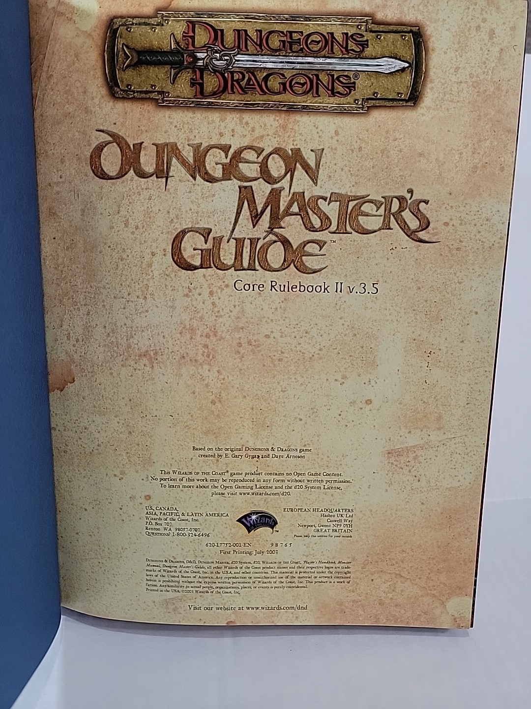 Dungeon Master’s Guide: Core Rulebook II (Dungeons & Dragons d20 3.5 Fantasy Rol
