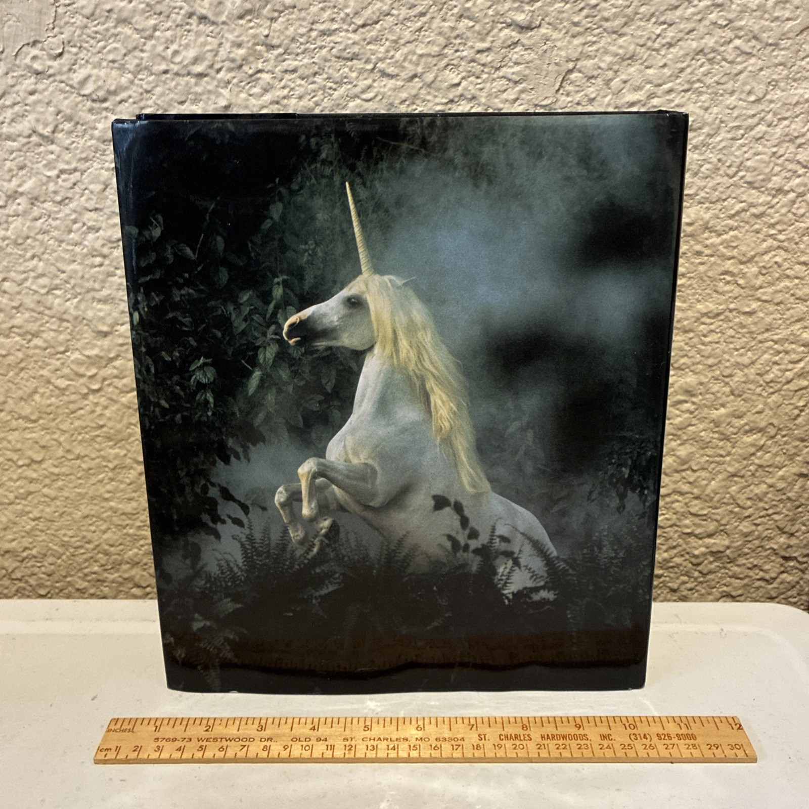 Signed Robert Vavra Unicorn Book Unicorns I Have Known w/ Grey Horses HCDJ VGUC