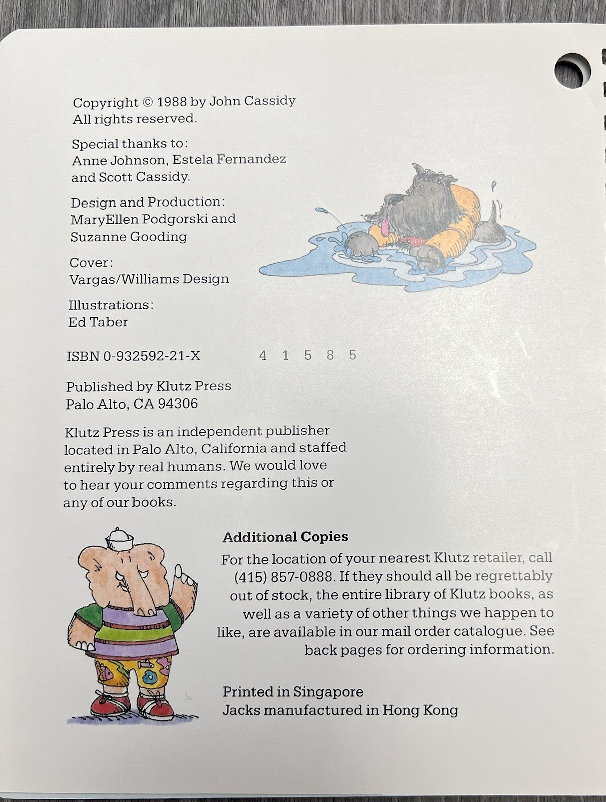 The Klutz Book of Jacks – 1988 Spiral Bound