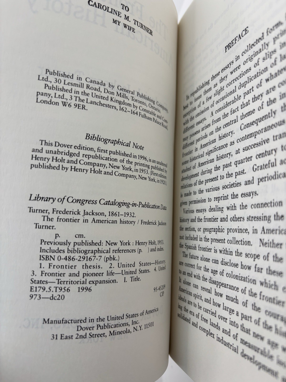 Frontier in American History | Frederick J. Turner | 1996 • Paperback #LikeNew