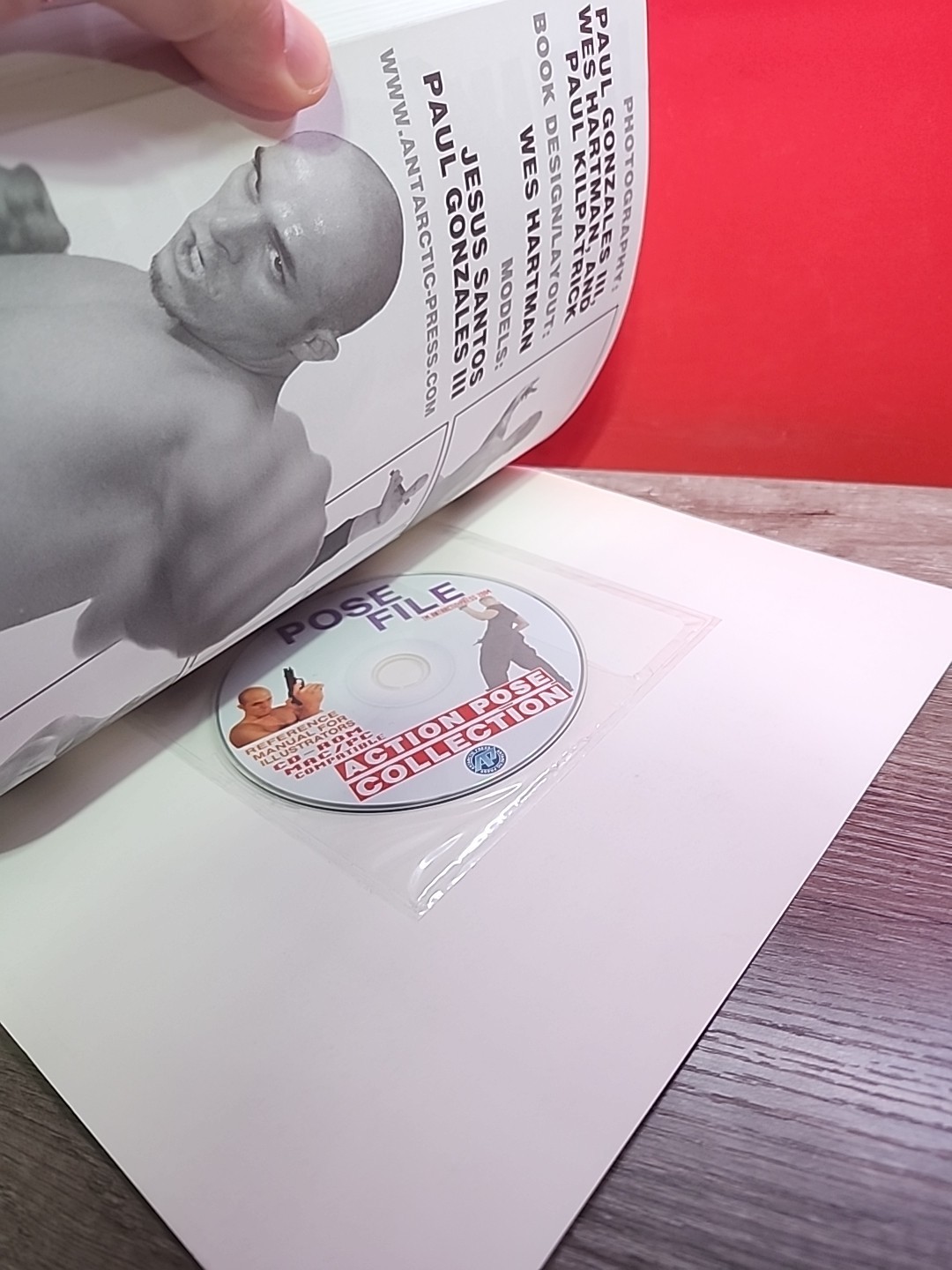 Posefile Reference Book #2 (2004) Manual for Illustrators w/ CD-ROM Action Pose