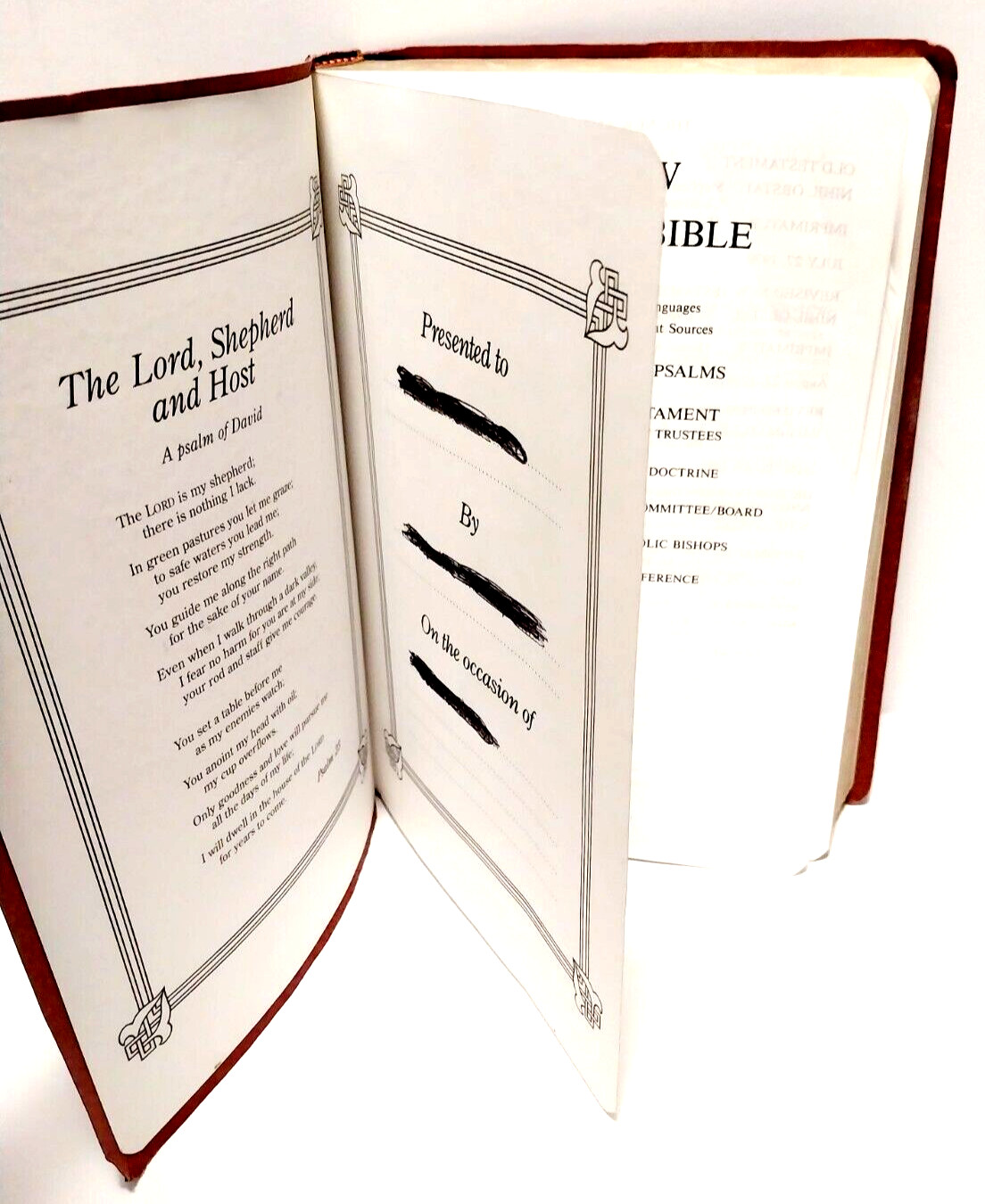 The New American Bible Catholic World Press Red Letter Edition 1987, 2402BG