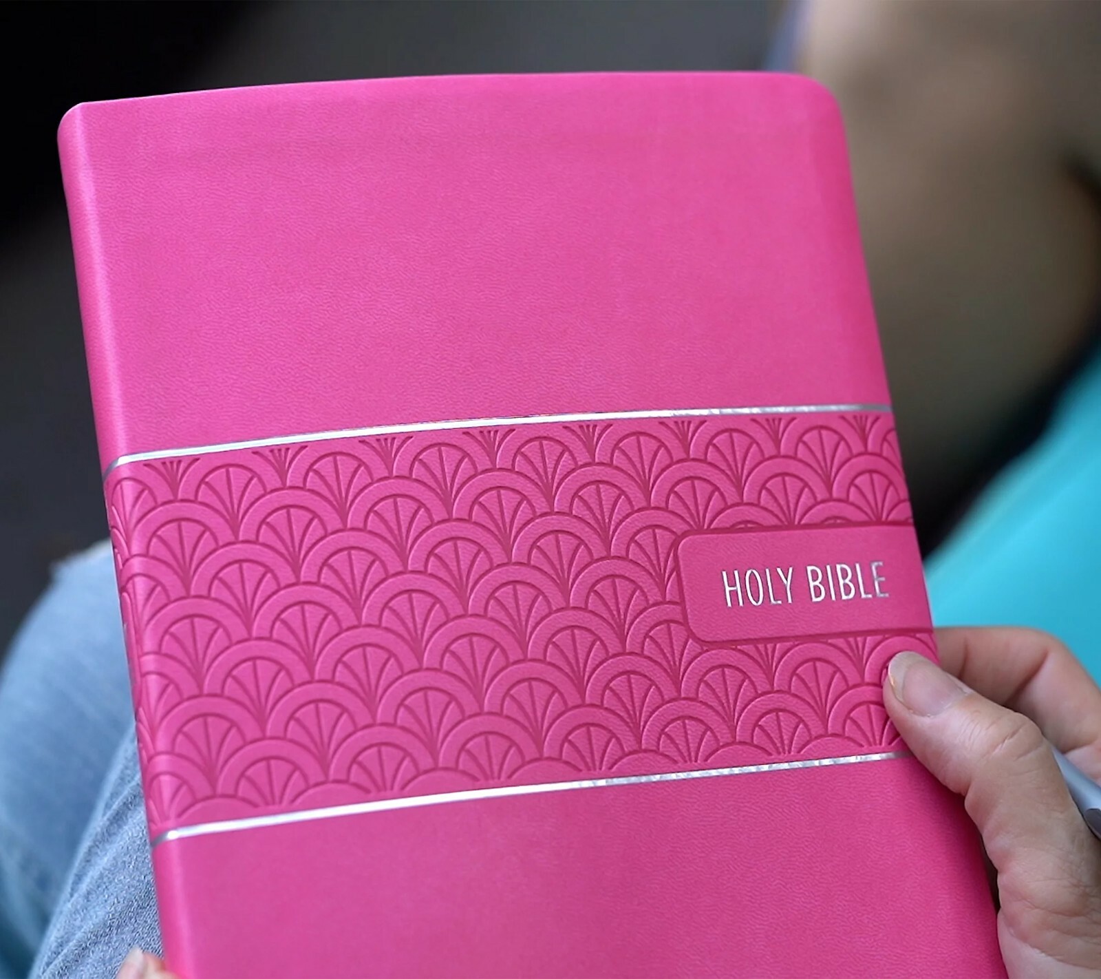 NIV Large Print Bible & Devotional Journal Set with Prayer Card – Pink – NEW