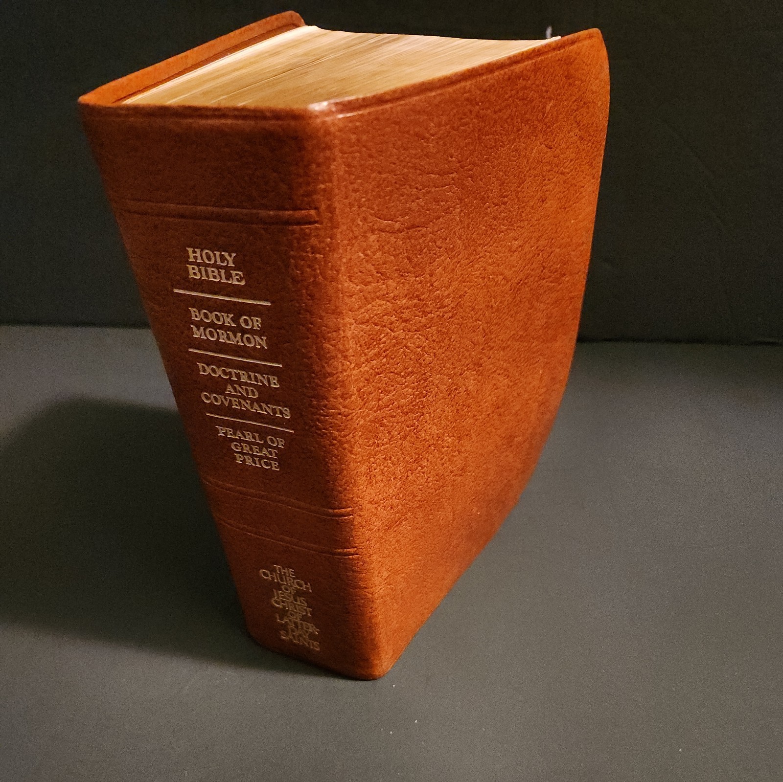 1981 quadruple Combination Indexed Brown Bendable Leather vg condition