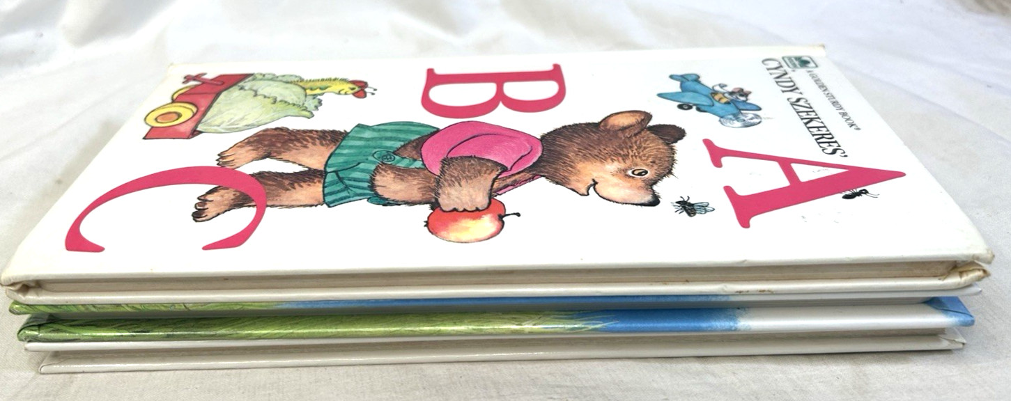 Vtg Cyndy Szekeres’ Counting Colors ABC Books Golden Sturdy Board Set of 3