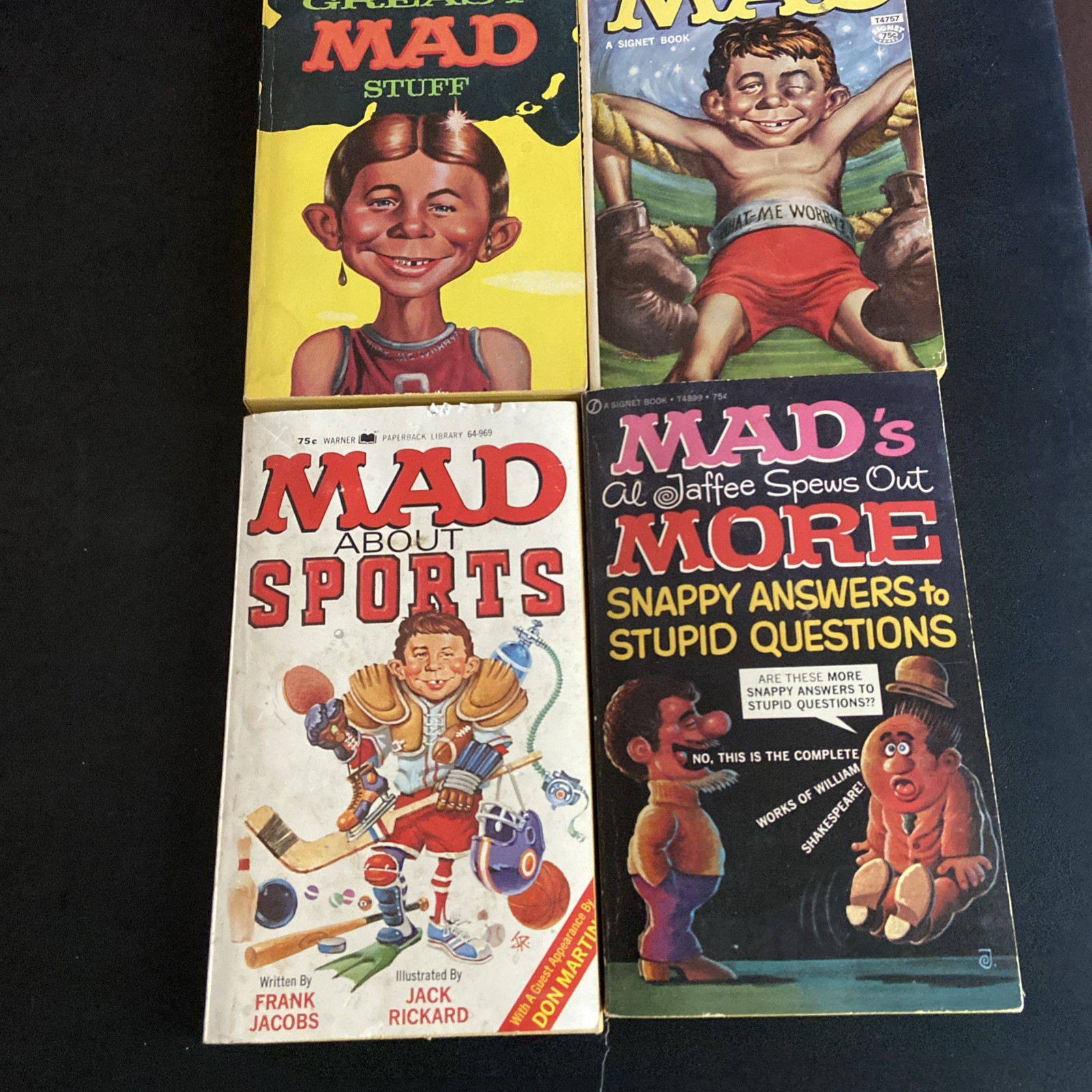 Vintage MAD Magazine Books Lot Of 7 Paperbacks G+ – VG Condition