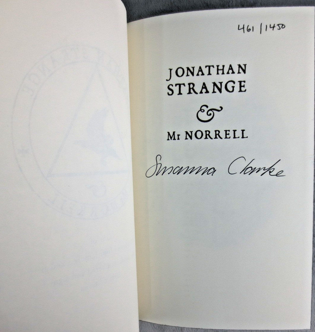 Jonathan Strange & Mr. Norrell by Susanna Clarke SIGNED 461/1450 Slipcase – 1st