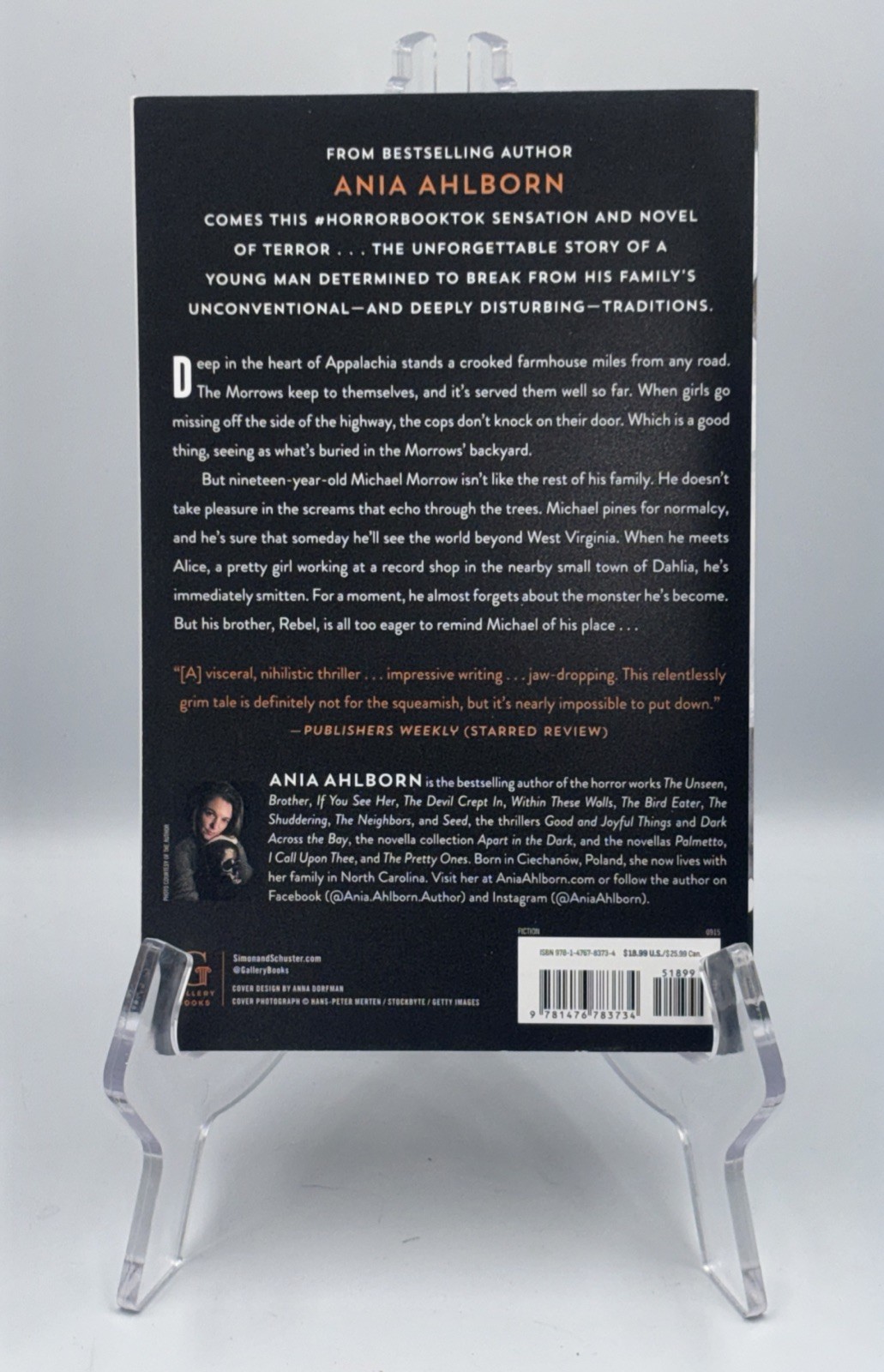 ANIA AHLBORN BROTHER SIGNED AUTOGRAPHED PAPERBACK BOOK HORROR #3