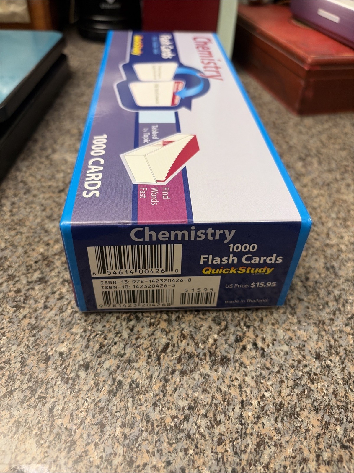 Chemistry Flash Cards – 1000 Cards : A QuickStudy Reference Tool by Mark Jackson