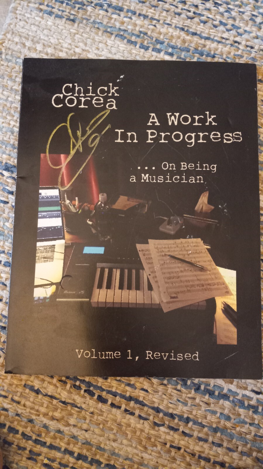 ((Autographed)) Chick Corea A Work In Progress Book, Volume 1, Revised