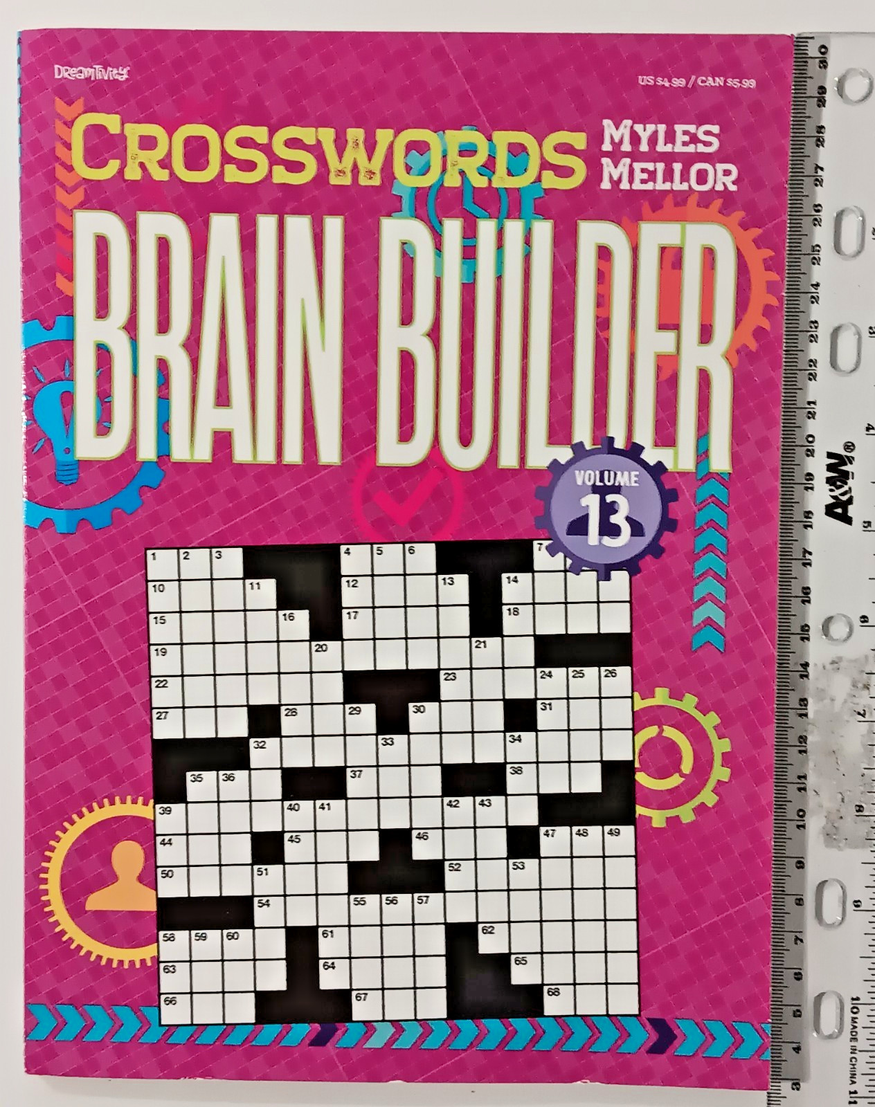 Lot of 6 Crossword Puzzle Books Kappa Dreamtivity Bendon Parragon Small-LG Print
