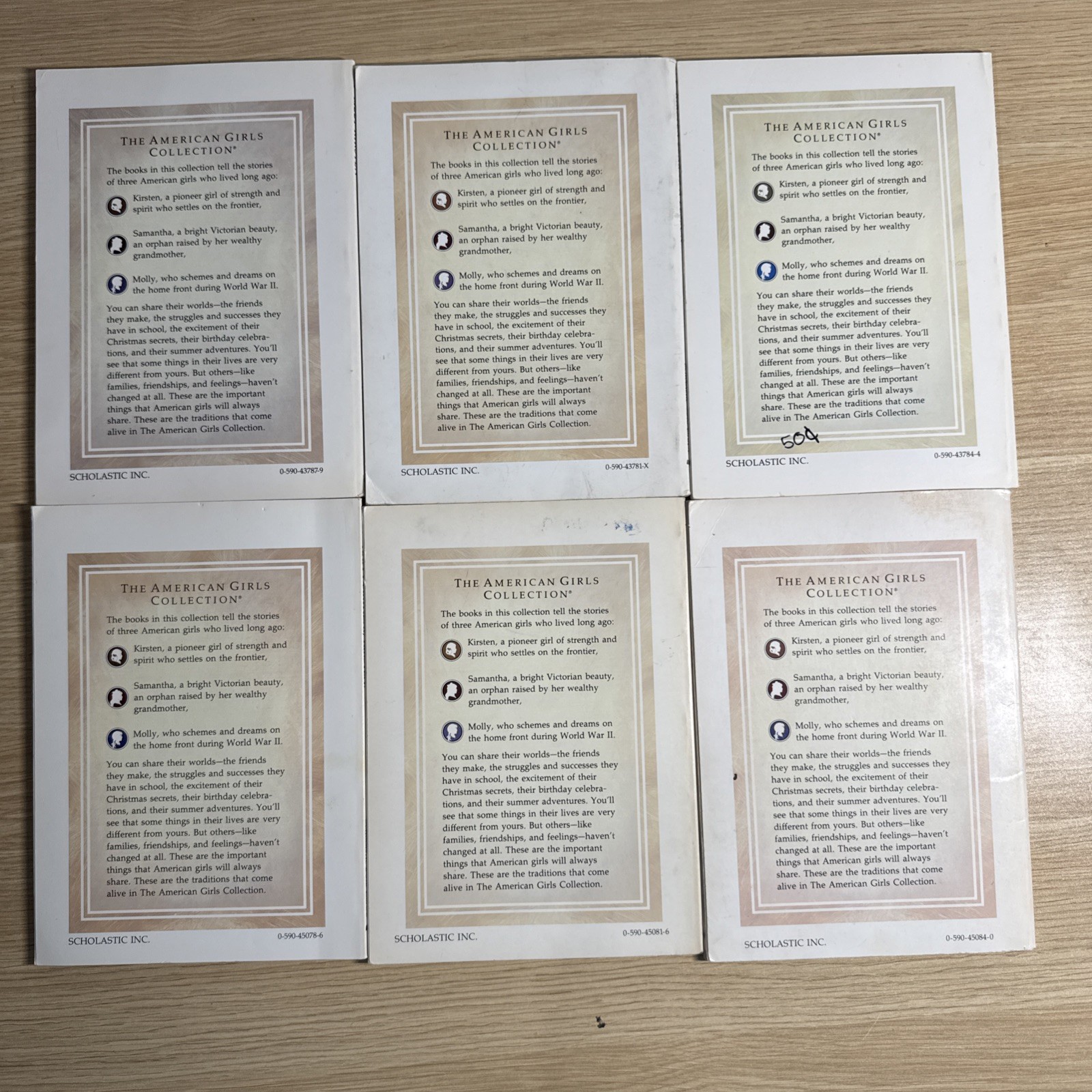 American Girl Kirsten Books 1-6 Complete Set Pleasant Company Vintage PB Lot D