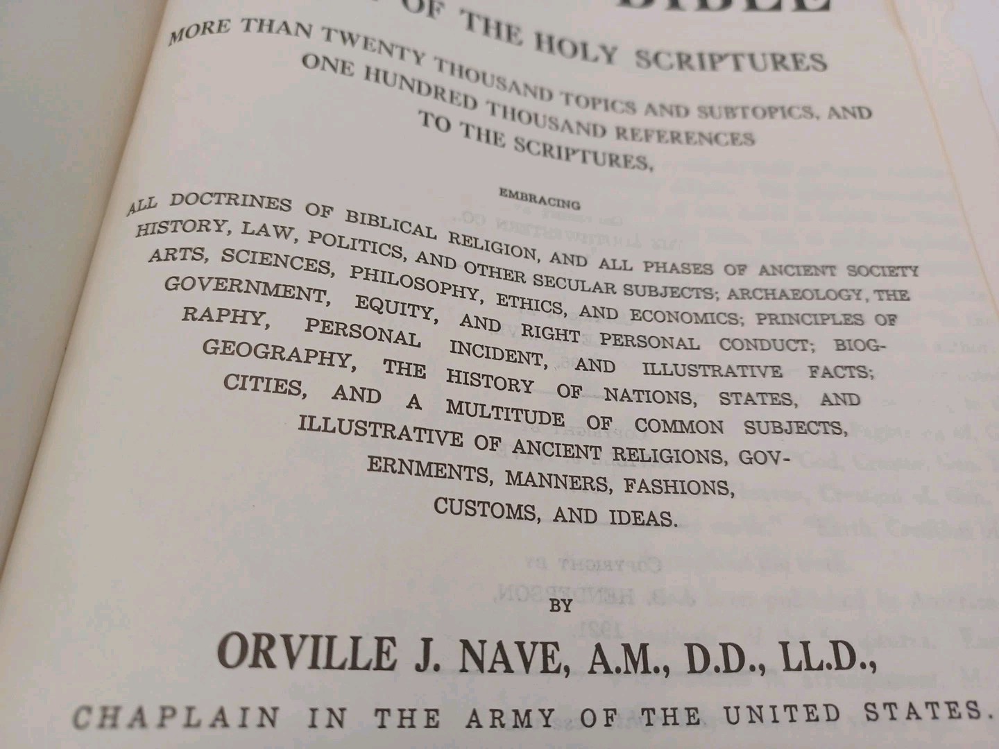 Nave’s Topical Bible Digest Black Leather Bound Thumb Indexed 1962 Southwestern