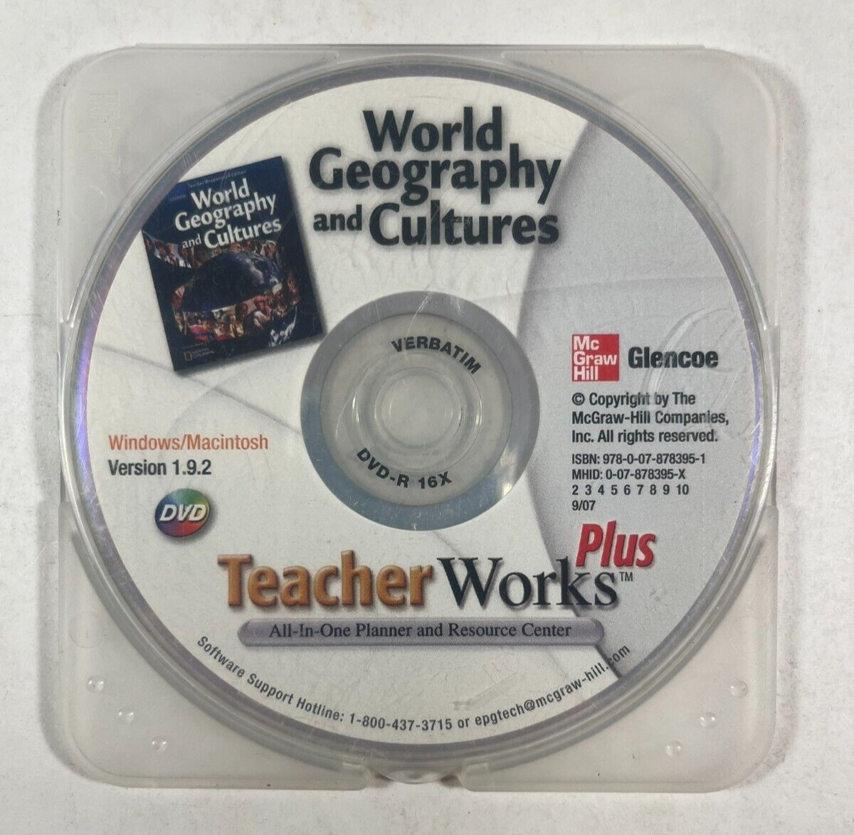 World Geography and Cultures, Studentworks & TeacherWorks Plus DVD’S 2007