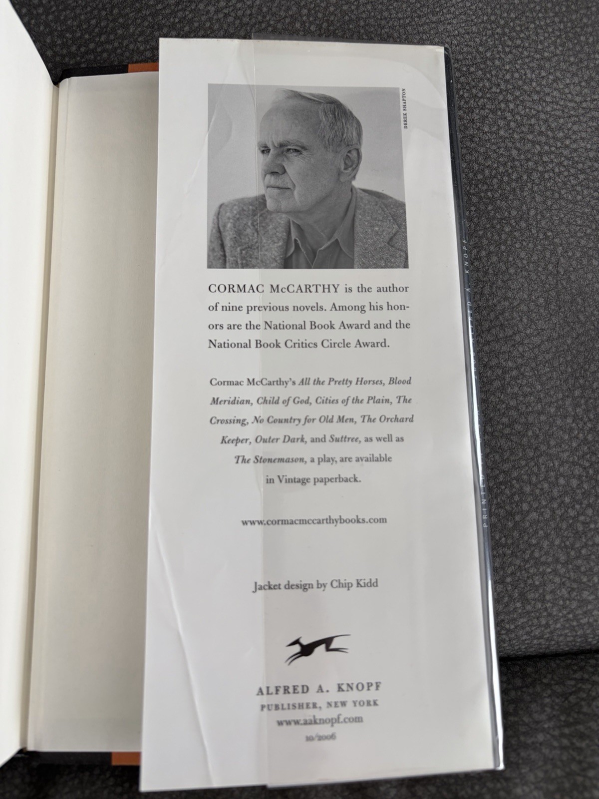Cormac McCarthy THE ROAD First Edition First Printing 2006 HC/DJ NF/F in Mylar