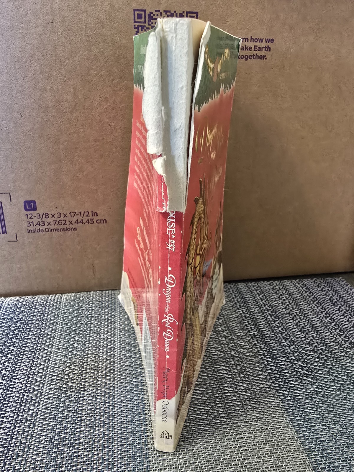 Dragon of the Red Dawn by Mary Pope Osborne Paperback