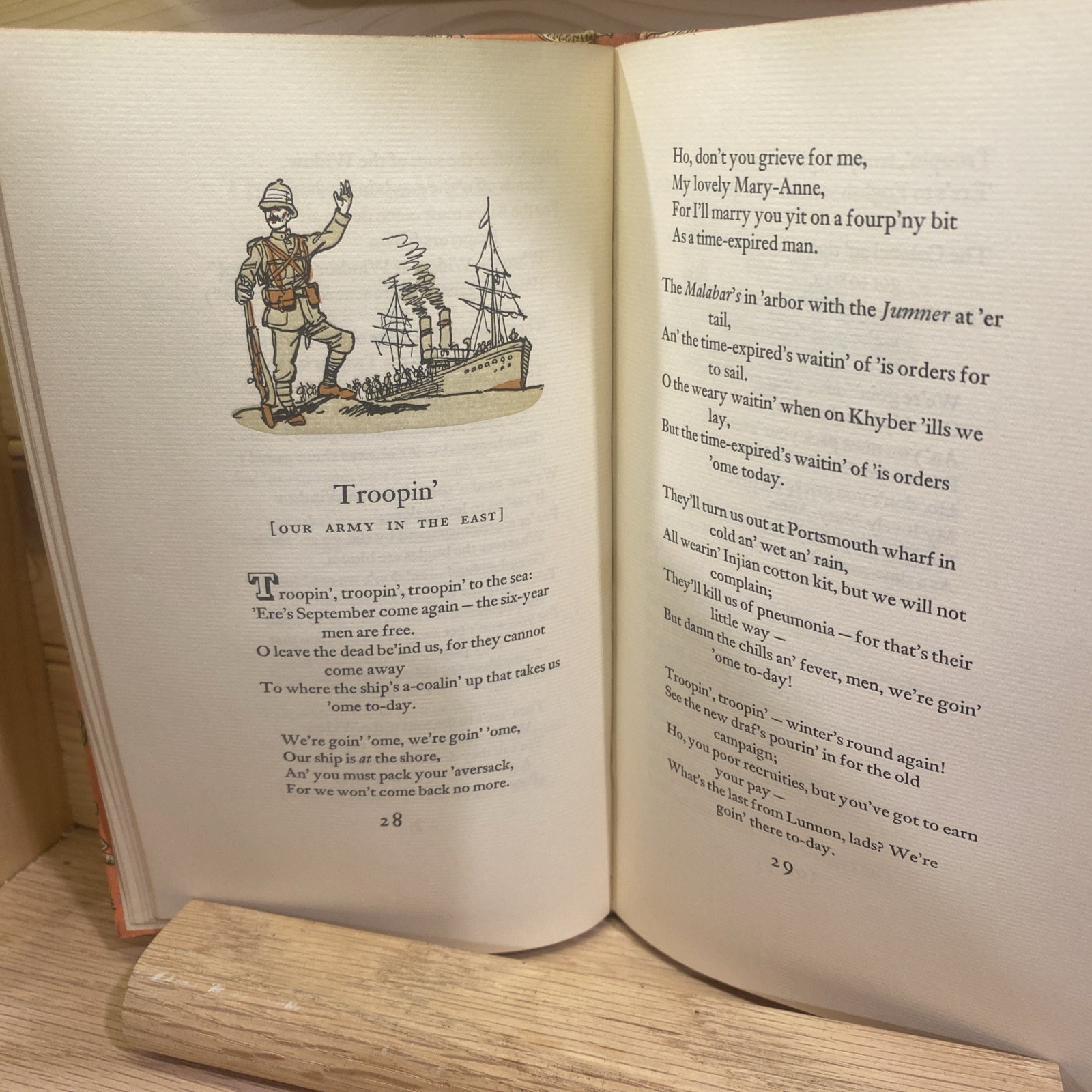 Barrack-Room Ballads By Rudyard Kipling Dec. By Fritz Kredel, Peter Pauper Press