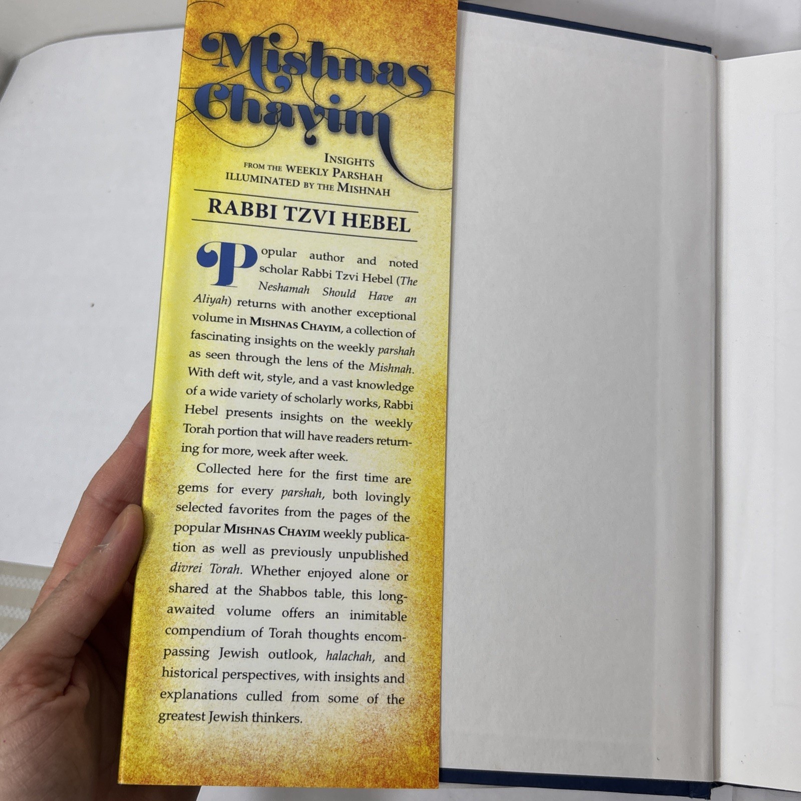 MISHNAS CHAYIM By Rabbi Tzvi Hebel – Insights From WEEKLY PARSHA Judaism Torah