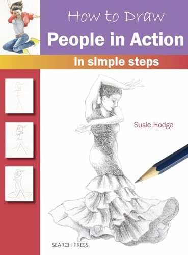 How to Draw People in Action in Simple – Paperback, by Hodge Susie – Very Good