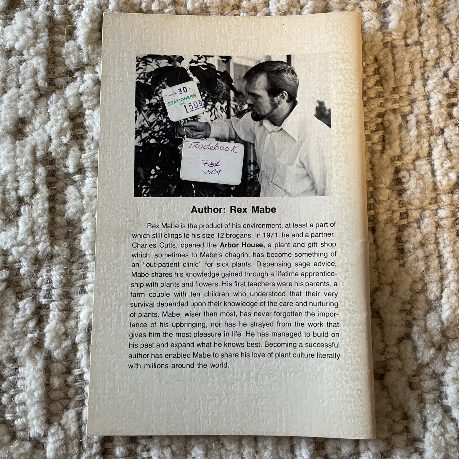 1976 Sex and the Single Plant Propagation Booklet Rex Mabe Potpourri Press