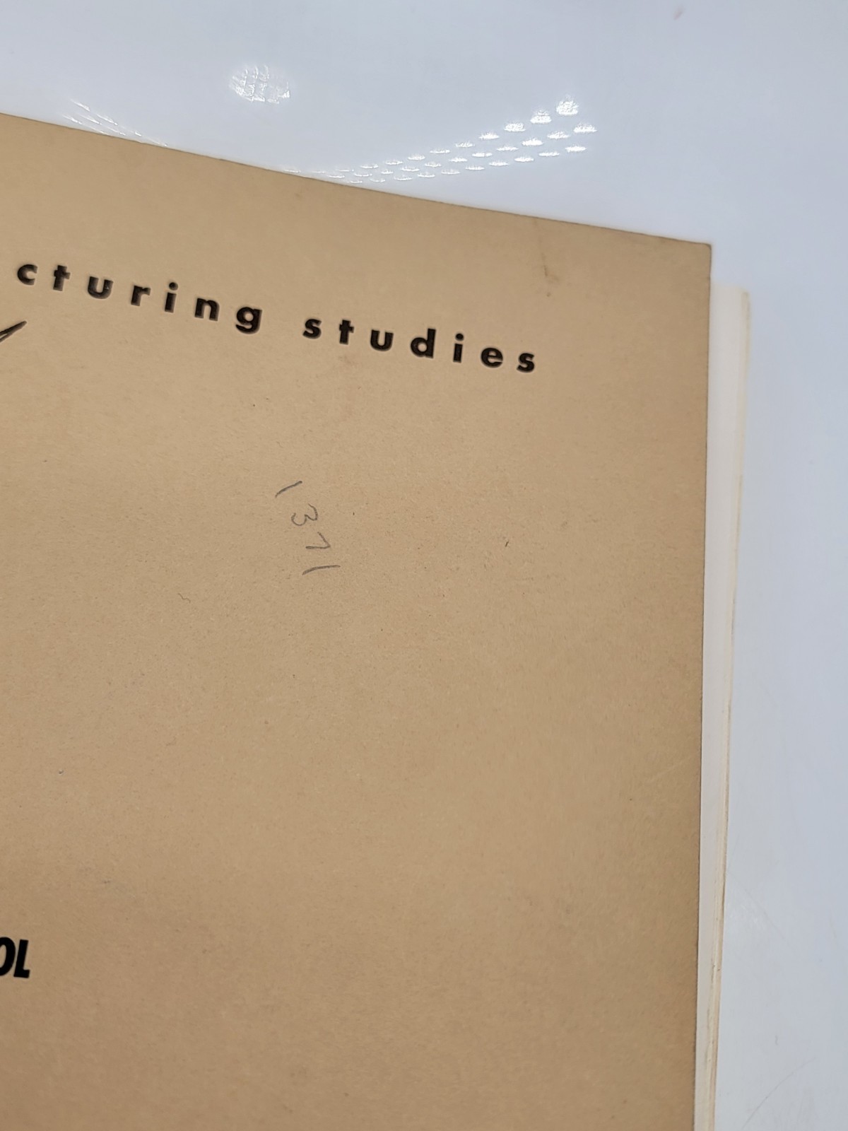Manufacturing Education Service General Electric Studies GE MFG 201 1964-65