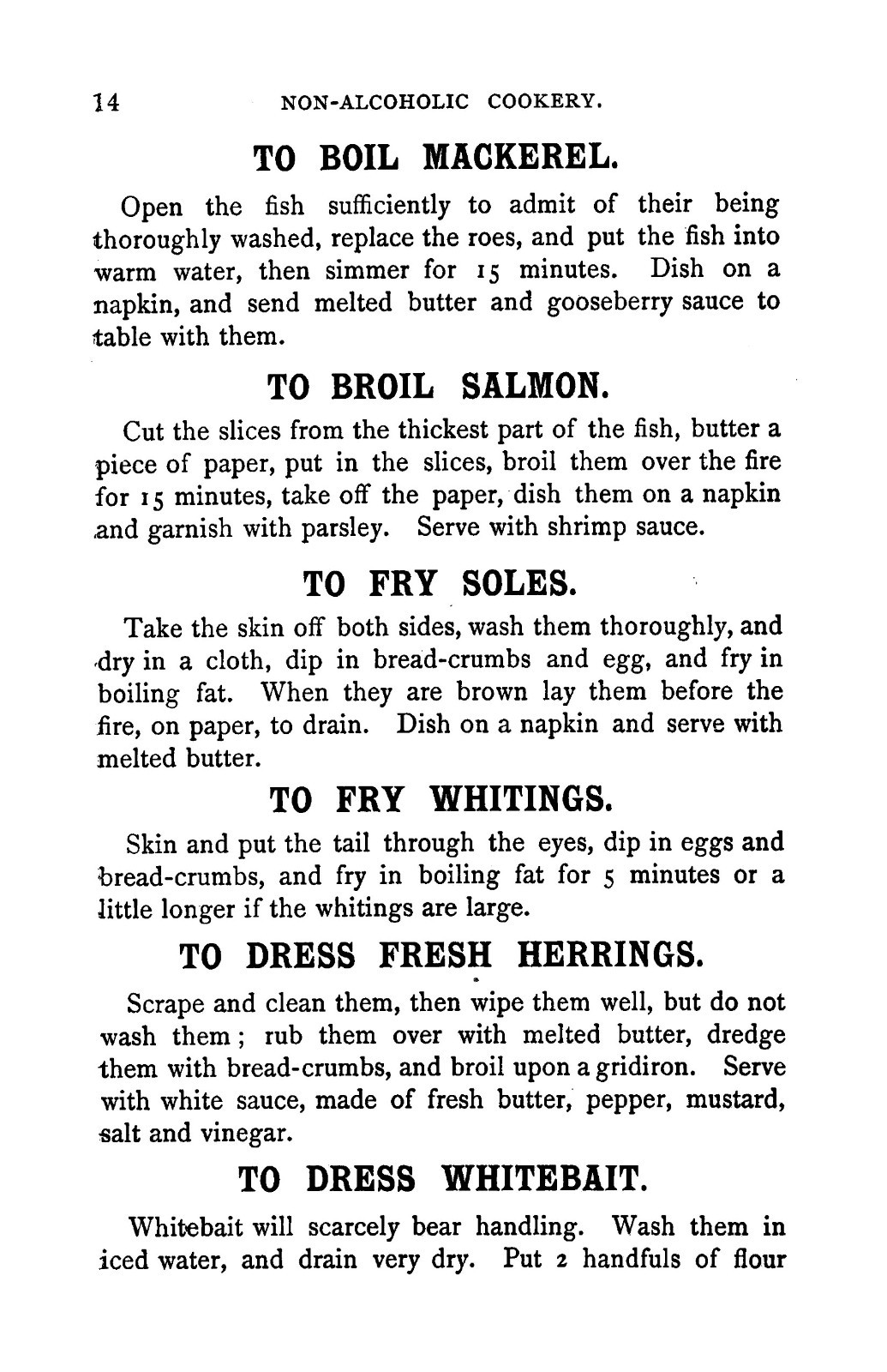 1880 The Non Alcoholic Cookery Book 134 Pages